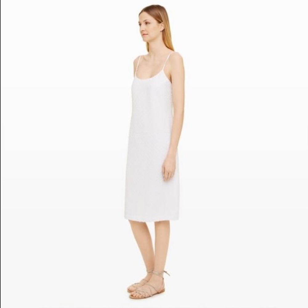 Club Monaco Landree Clip-Dot White Dress - Picture 9 of 11